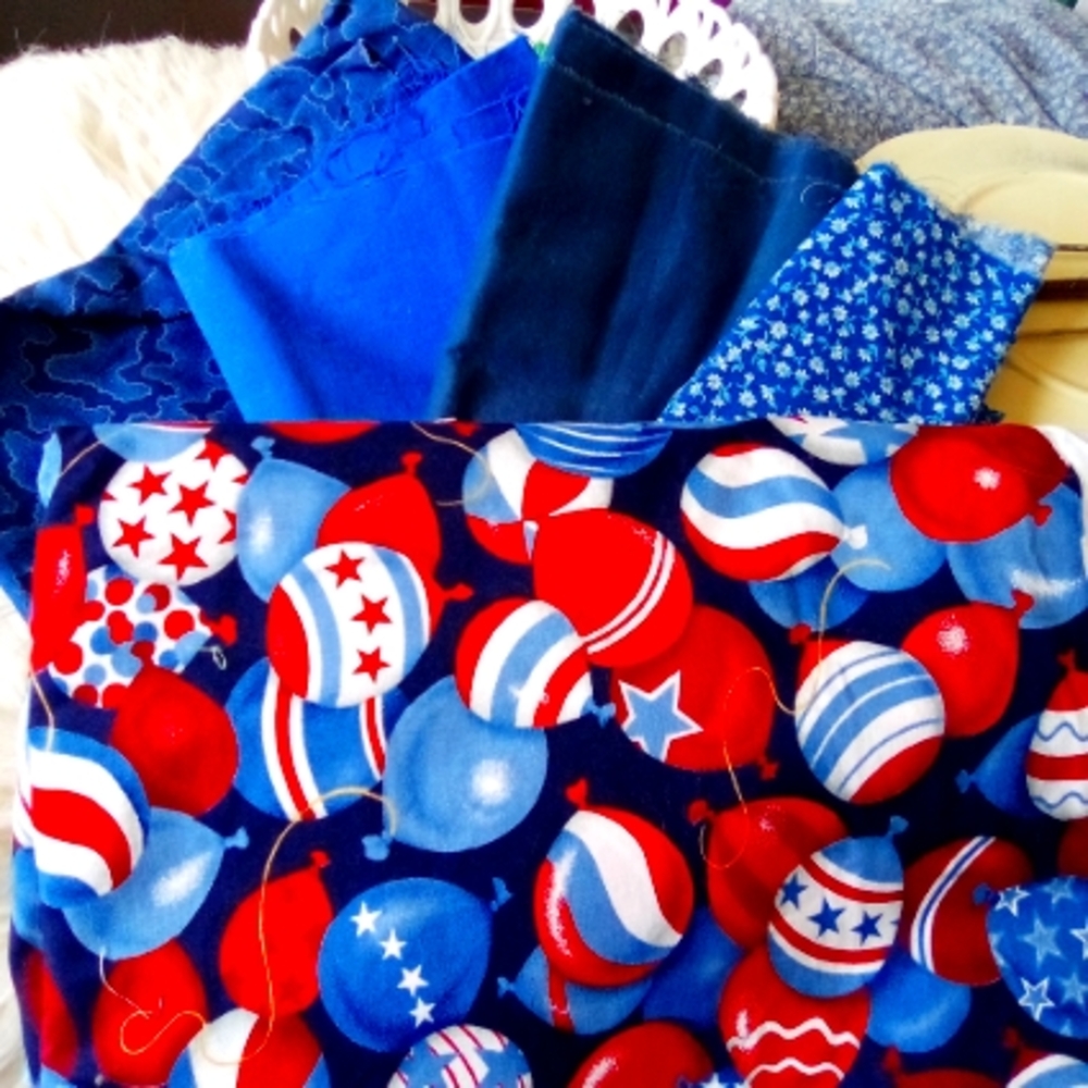 Red White Blue VIP Cranston Cotton Fabric 3+ Yards